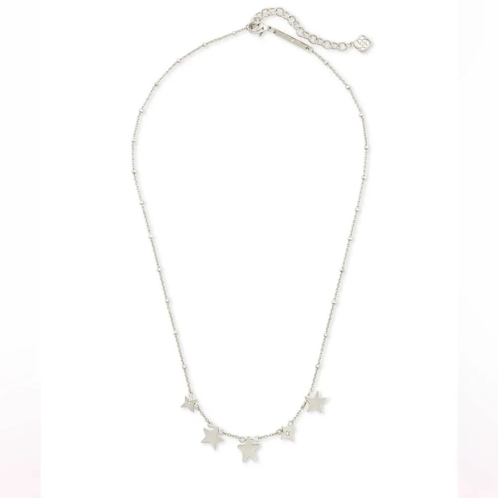 Kendra Scott Silver Jae Star Necklace, NWT - Picture 4 of 11